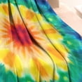 thumbnail image 3 of Rainbow Tie Dye Mandala Pattern Blanket,Comfortable Soft Flannel Throw Blanket,All Season,Warm Lightweight Blankets for Sofa Bed Couch Living Room Chair,30"x40", 3 of 4
