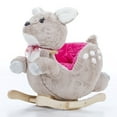 thumbnail image 3 of Gerardo's Toys: Little Rockers - Deer - Wooden Plush Ride-On Rocking Animal Toy, Plays Music, Removable Soft Fabric Cover, Toddler & Kids Ages 24mo+, 3 of 7