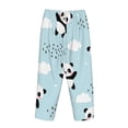 thumbnail image 5 of Naloa Cute Panda Bear Print Women’s Ultra-Soft Comfy Pajama Lounge Pants with Pockets & Drawstring, 5 of 8