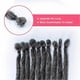 thumbnail image 3 of HUT 24Inch Dreadlock Extensions Loc Extensions 06CM 100% Full Head Handmade Permanent Dreadlocks Extension For Men/Women, 3 of 5