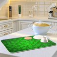 thumbnail image 6 of SKYSONIC St Patrick's Day Dishes Drying Mat Water Absorbent Heat Resistant Dish Drainer Mats Countertop Protection, 18x24 Inch St Patrick’ s Day Theme, 6 of 7