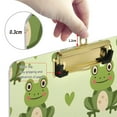 thumbnail image 3 of Cartoon Cute Frog Acrylic Clipboards A4 Standard Letter Size Clipboard 12.5" X 9" Clip Board for Students Teacher Office, 3 of 7