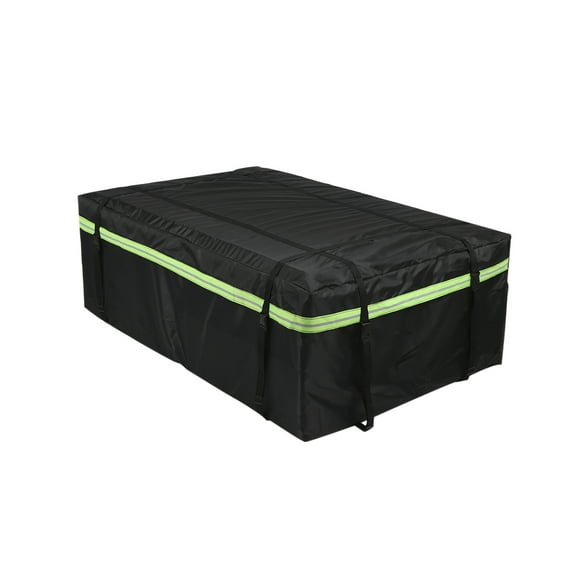 Universal Car Roof Cargo Bag - Night Reflective Strip - Spacious Luggage Storage Cube - Ideal for Travel and Camping - Convenient Cargo Carrier Solution