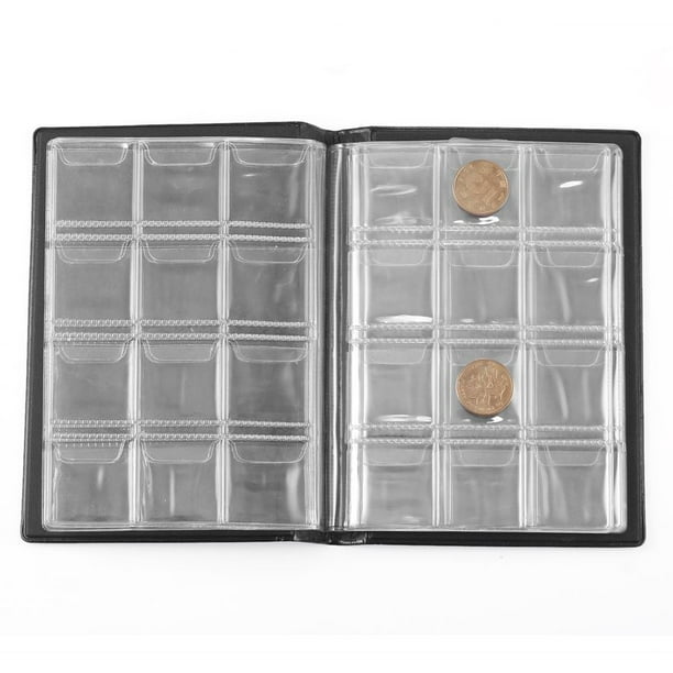 Livre de collection de pièces de monnaie professionnel Album de  scrapbooking portable 120 porte-monnaie 