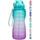 thumbnail image 1 of Large Half Gallon/64oz Motivational Water Bottle with Time Marker & Straw Ensure You Drink Enough Water Daily, 1 of 4