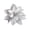 Silver, variant on Visland 13cm / 5in Artificial Gold Red Poinsettia Flowers Decorations with Clips and Stems Glitter Christmas Tree Ornaments for Xmas Wedding Party Wreath DIY