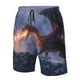 thumbnail image 4 of Balery Winter Fire Dragon Traje de Baño Estilo Hawaiano para Hombre, Shorts de Secado Rápido con Bolsillos-3X-Large, 4 of 6