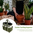 thumbnail image 3 of Tool Bag With 8 Pockets 600D Oxford Durable Gardening Hand Tool Storage Bag Waterproof Wear-Resistant With Handles And Elastic Straps, 3 of 8