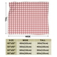 thumbnail image 5 of Red Check Plaid Throw Blanket, Fluffy Soft Cozy Blanket Flannel Plush Microfiber Couch Throw, Bedding, 50"x40", 5 of 7