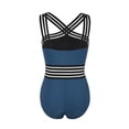 thumbnail image 4 of Womens Tummy Control Front Crossover One Piece Swimsuit - Hollow Monokini Bathing Suit, 4 of 9
