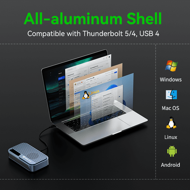 Acasis 80Gbps M.2 NVMe SSD Enclosure Compatible with