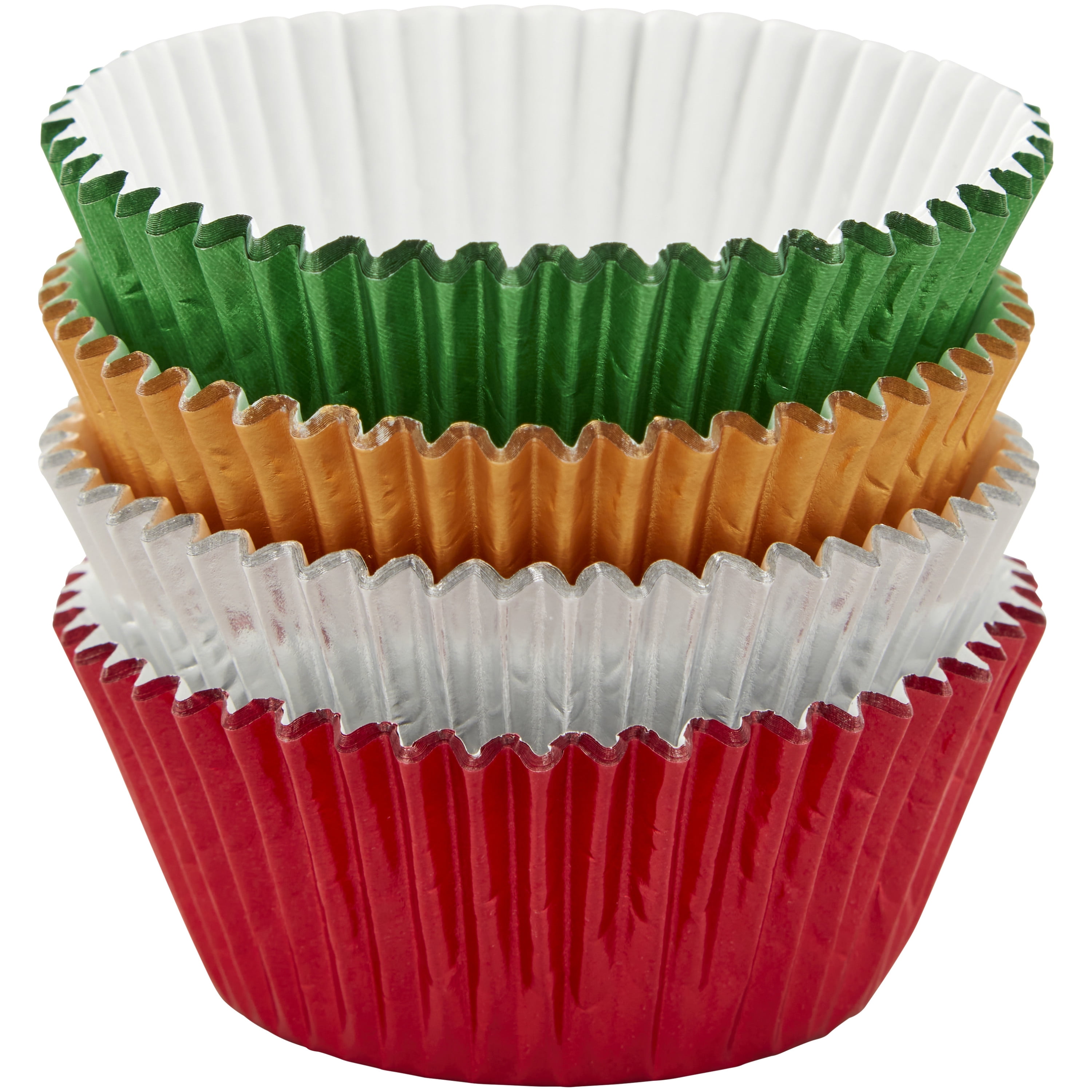  Wilton Red & Green 100-Count Mini Cupcake Liners, 3.17 cm: Home  & Kitchen