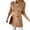 Khaki, variant on jsaierl Womens Blazer Double Breasted Notched Collar Open Front Solid Color Plus Size Jacket Trench Coat with Pocket