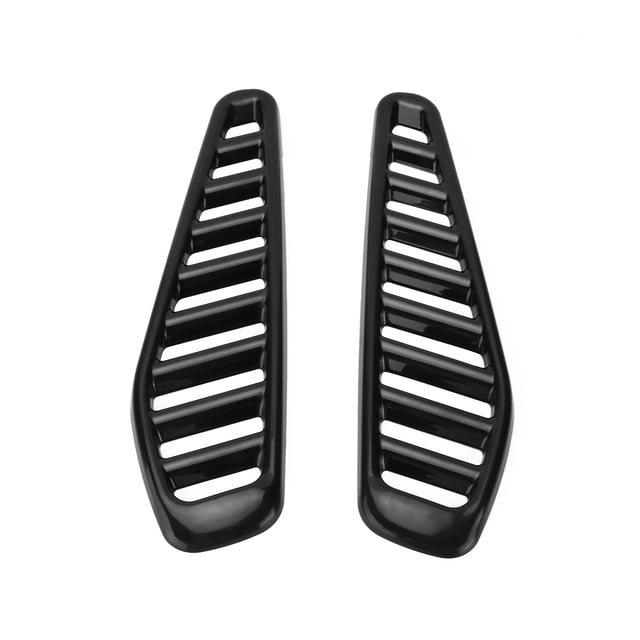 2 piezas de embellecedores de ventilación de capó de coche, de repuesto brillante, para modelos Fiesta RS Turbo de todos los años.