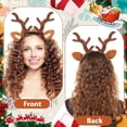 thumbnail image 2 of 2 Pack Christmas Headbands for Adults Kids, Christmas Antlers Head Boppers Reindeer Antler Hair Bands for Xmas Halloween Holiday Party Supplies, 2 of 7