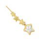 thumbnail image 3 of Arete Estrellas Zirconias En Oro De 10 K Joyería M De León Arete Estrella Zirconias, 3 of 3