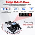 thumbnail image 2 of Money Counter Machine, Automatic Bill Counter Cash Counter Money Pcs Counting Machine with UV/MG Counterfeit Detection, Digital Display, Add/Batch Modes for Multi-Currency, AC 110V, 2 of 6