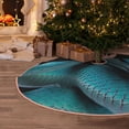 thumbnail image 4 of Salouo Blue Viper Snake1 Christmas Tree Skirt 30" Farmhouse Christmas Decorations Snowman Xmas Tree Skirt Tree Mat for Holiday Party Decor, 4 of 8