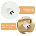 thumbnail image 3 of FRCOLOR 2pcs Solar Cable Entry Gland Waterproof Double Cable Connector Cover Dual Wire Entry Housing For Solar Panels Roof Wire Entry Glands, 3 of 8