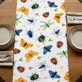 thumbnail image 5 of Table Runners 72 Inches Long Dress Scarves, Spring Butterfly Dragonfly Farmhouse Kitchen/Dining Table Runner, Coffee Tablerunners, Farmhouse Botanical Floral 16x72 Inch, 5 of 9
