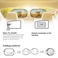 thumbnail image 5 of Yuyamidu Highland Cow Baby Car Shades for Side Window 2 Pack Car Side Back Seat Window Sun Shade Sunflower Car Window Covers Foldable Sunshade for Car SUV Truck Sedan Van, 5 of 7