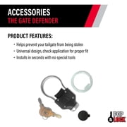 Pop and Lok Gate Defender Black Tailgate Lock