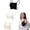 Black White Beige, variant on 3Pcs Lace Wearable Mock Camisole Bra for Women Insert Overlay Modesty Panel Vest Modesty Panel Cleavage Cover
