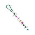 thumbnail image 3 of Colorful Metal Parrot Swing Hanging Ring Parrot Swing Parrot Toy Pendant with Small Bell for Cage Garden, 3 of 9