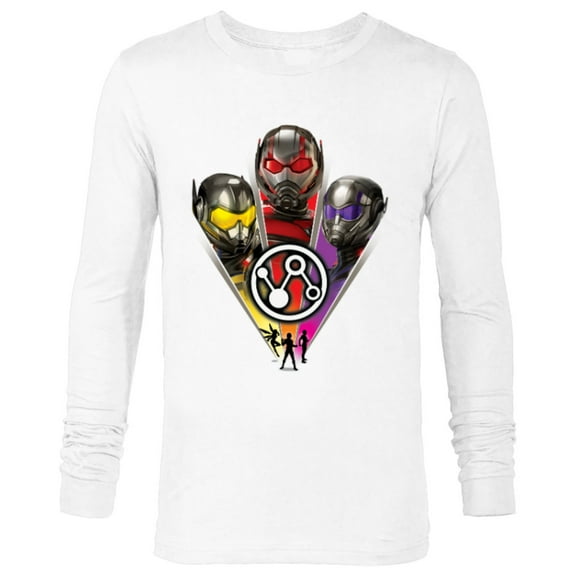 Marvel Ant-Man and the Wasp: Quantumania 3 Heroes Icon - Long Sleeve T-Shirt for Men - Customized-White