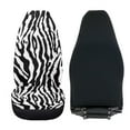 thumbnail image 3 of Uorisanigo Car Seat Covers Front Seats Only, Comfortable Plush 2-Pack Zebra Stripe Print Front Seat Covers, Universal Fit for Trucks Vans SUVs Sedans Automotive, 3 of 7