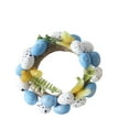thumbnail image 5 of Easter Decorations Outdoor Yard Easter Egg-shaped Rattan Wreath Decoration and Easter Party Garland and Holiday Decoration, New, D, 5 of 6