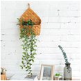 thumbnail image 6 of COM1950s Small Woven Storage Basket,Wooden Wall Basket Desktop Fruit Snack Storage Box L Leather Handle Storage Basket, 6 of 8