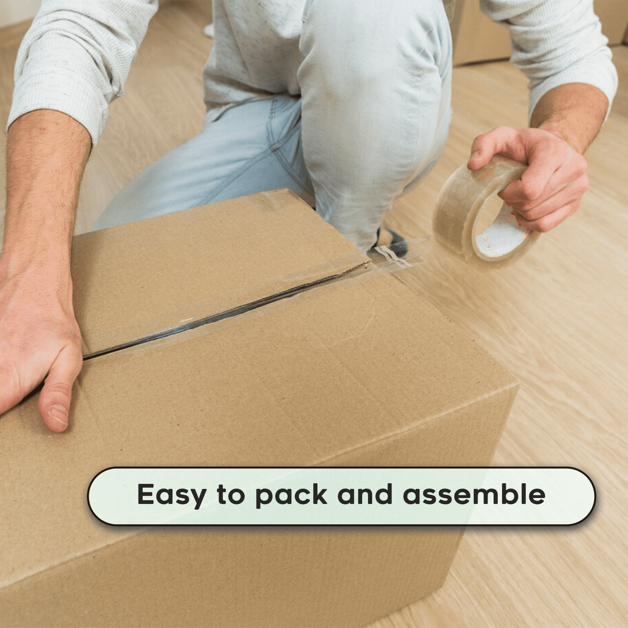 The Boxery Foldable Single Wall Standard Universal Moving Boxes, 7 in x 5 in x 5 in, 100 Count
