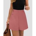 thumbnail image 5 of Shorts PRETTYGARDEN Verano 2025 Tiro Alto Pierna Ancha Rosa Talla L, 5 of 5