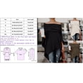 thumbnail image 6 of LQCMBYF Summer Tshirts Tops for Women Womens off Shoulder Asymmetric Plain T Shirts Solid Color T Shirt Tops Blouse Women Tshirts Womens Blouses Tshirts Casual Women Tops Tshirts(Beige,XL), 6 of 6