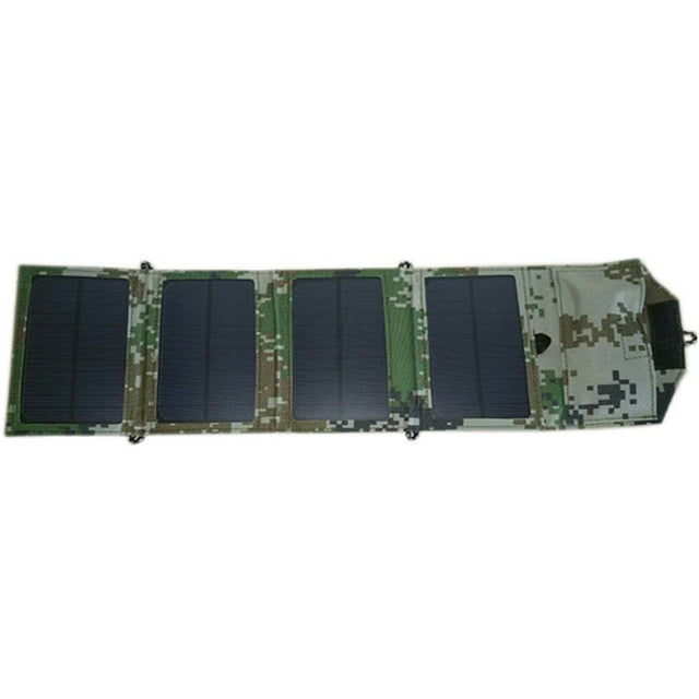 8W Portable Foldable 4 Panels Solar Charger Power Bank for Smart Phones iPad