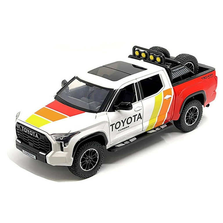 2023 Toyota Tundra TRD 4x4 Truck White & Red w/Stripes with