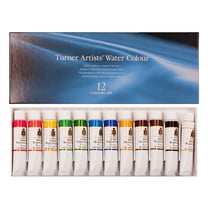 Turner Paint Set Professional Artists' High Pigment Concentrated Watercolor Paint Set [Set Of 12] 15ml Tubes - Assorted Colors