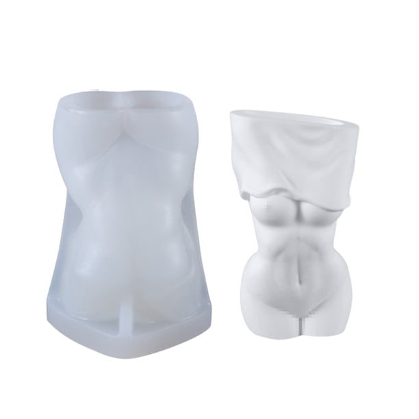 Wdftyju Florero de cuerpo femenino para niña, molde de silicona, vela hecha a mano, fabricación de yeso para jabón Wdftyju 6tr6ze2fk5xy0nr6D01