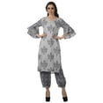 thumbnail image 1 of Moomaya Women's Printed Indian Ethnic Clothing Set-Printed Kurta w/ Pants, Designer Tunic Dress, 1 of 9