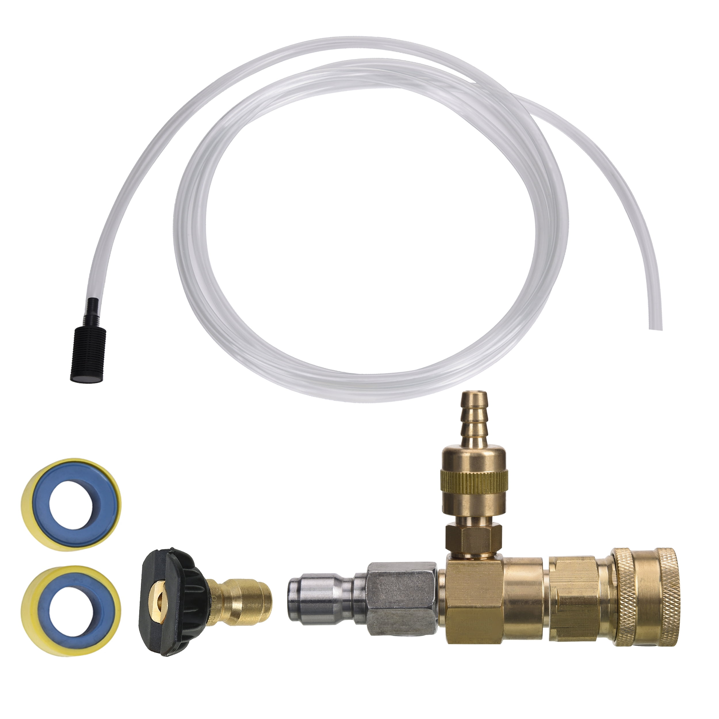 M MINGLE Adjustable Chemical Injector Kit for Pressure Washer, Soap