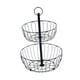 thumbnail image 5 of cesta de frutas,Soporte de cesta de fruta de metal de 2 niveles para encimera,Portafrutas Cuenco extraíble Bandeja desmontable,Cesta de alambre para frutas y verduras de 2 capas,Organizador de, 5 of 8