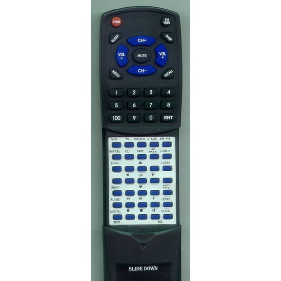 Replacement Remote for RCA 263173, RT263173, RT2360B, RT2360, RT2370, RT2360BK