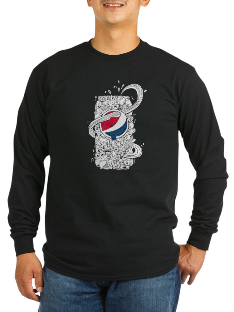 Pepsi Can Doodle Unisex Cotton Long Sleeve T-Shirt CafePress 