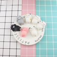 thumbnail image 2 of Maoww Mini Soft Cute Cat Pattern Wipes Ball Squeeze Rising Funny Toys Cats Design Interesting Toy Pressure Toys for A Gift Red cat 1pcs, 2 of 3