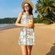 thumbnail image 3 of Balery Lovely Bear Vestidos de verano para mujer con estampado: vestido holgado sin mangas, vestido playero informal y cómodo para días calurosos., 3 of 7