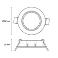 thumbnail image 3 of Estevez Luminario Empotrable BASIC Ø82 mm Oro Orientable – GX5.3 / MR16, 3 of 7