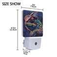 thumbnail image 4 of Colorful Chameleon Night Light 2 Pack LED Nightlight Plug into Wall Dusk to Dawn Sensor Soft White, 4 of 7