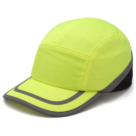 Pyramex Safety HP50031 Baseball Bump Cap, Lime