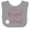 Heather and White, variant on Inktastic Future Softball Player Girls Girls Baby Bib